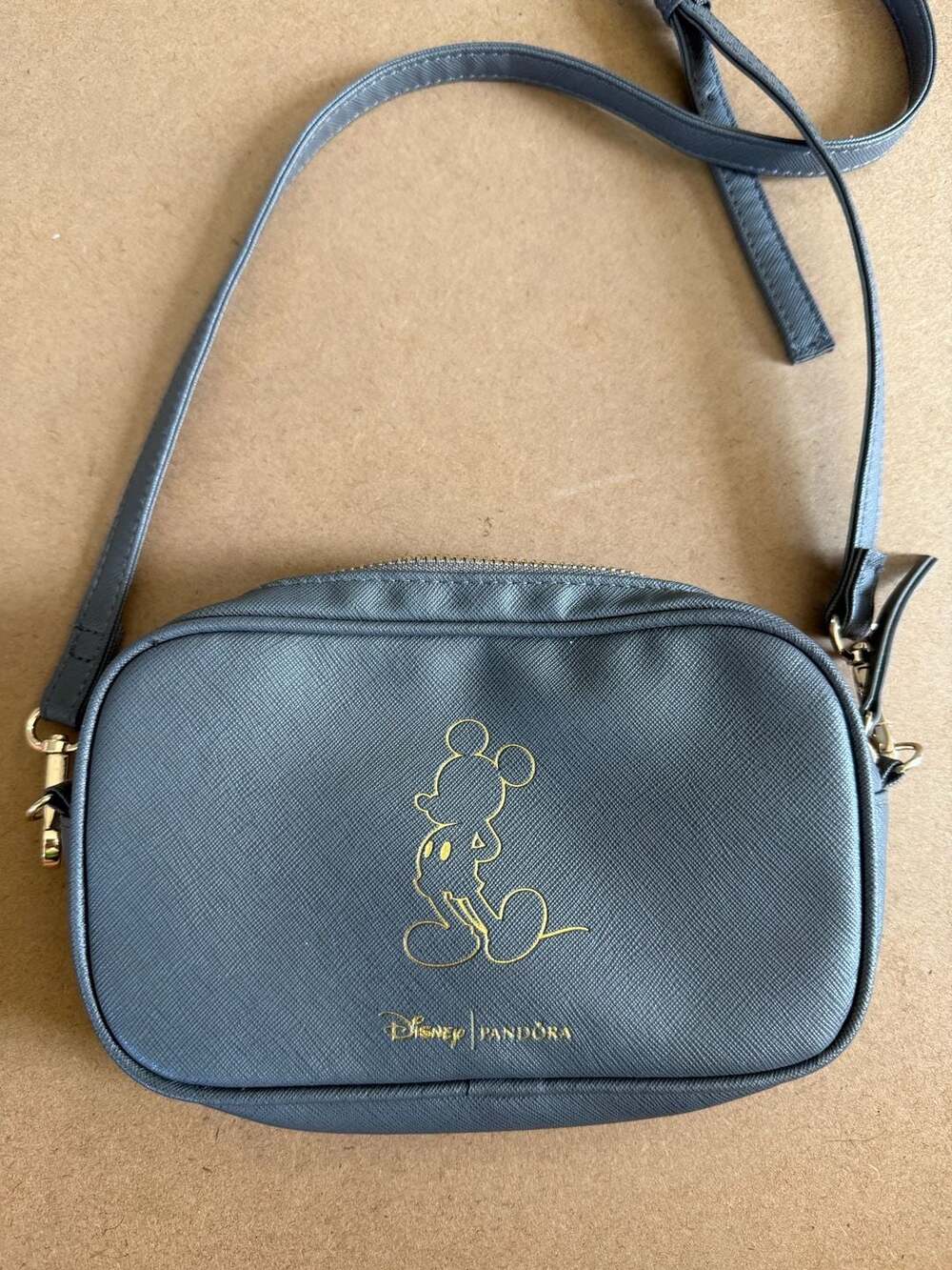 Disney x Pandora Mickey Mouse Grey Crossbody Bag